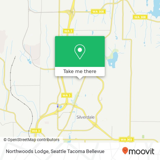 Mapa de Northwoods Lodge