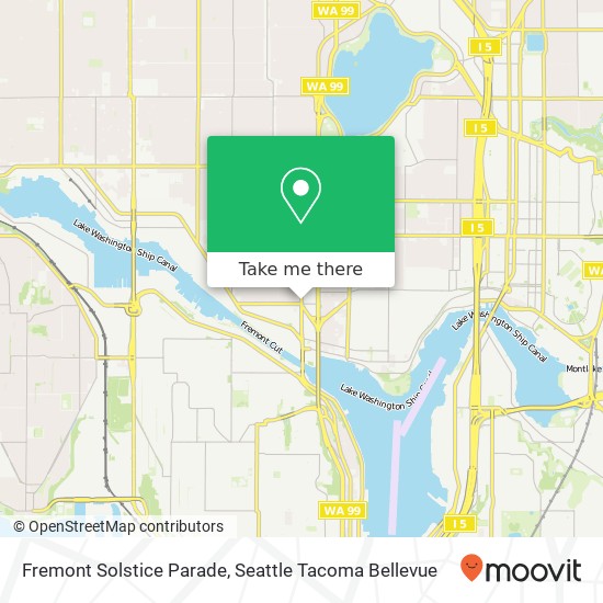 Fremont Solstice Parade map