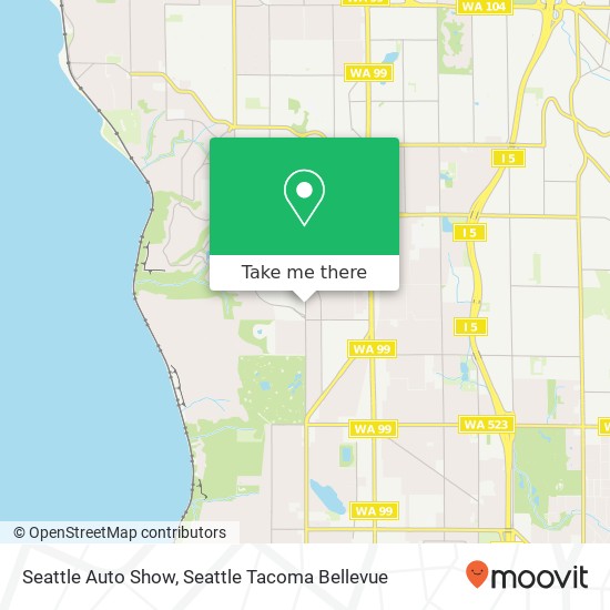 Mapa de Seattle Auto Show
