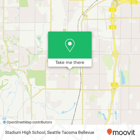 Stadium High School map