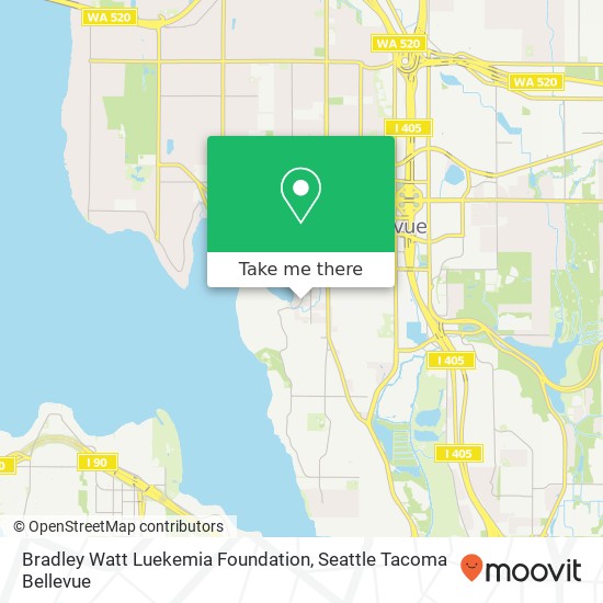 Mapa de Bradley Watt Luekemia Foundation