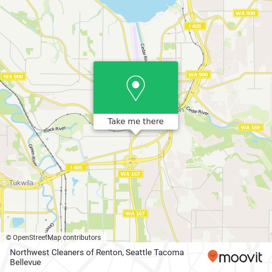 Northwest Cleaners of Renton map