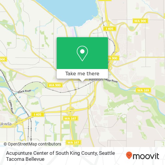 Acupunture Center of South King County map