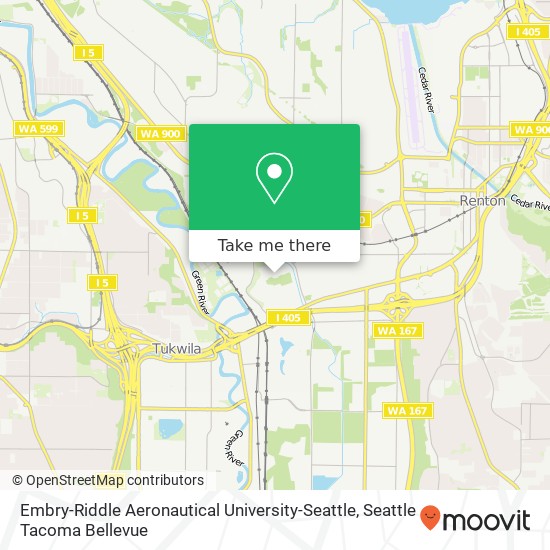 Embry-Riddle Aeronautical University-Seattle map