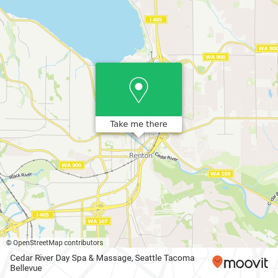Mapa de Cedar River Day Spa & Massage
