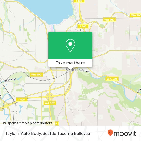 Taylor's Auto Body map