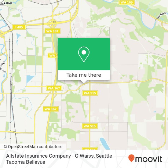 Allstate Insurance Company - G Waiss map