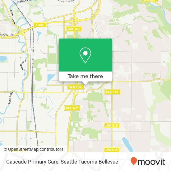 Cascade Primary Care map