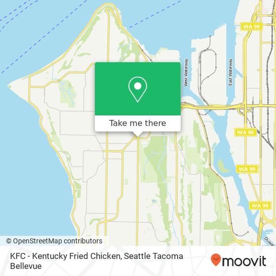 Mapa de KFC - Kentucky Fried Chicken