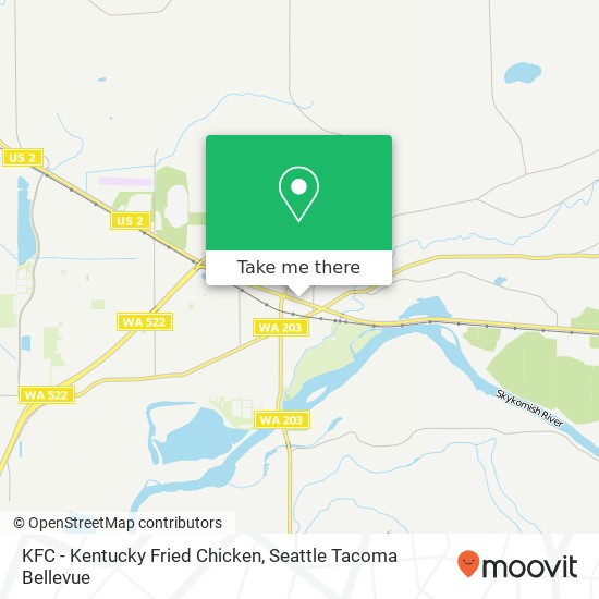 KFC - Kentucky Fried Chicken map