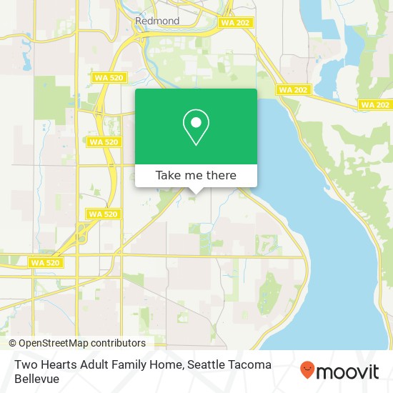 Mapa de Two Hearts Adult Family Home