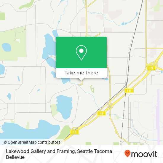 Lakewood Gallery and Framing map