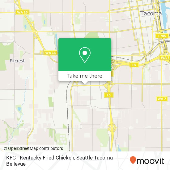 KFC - Kentucky Fried Chicken map