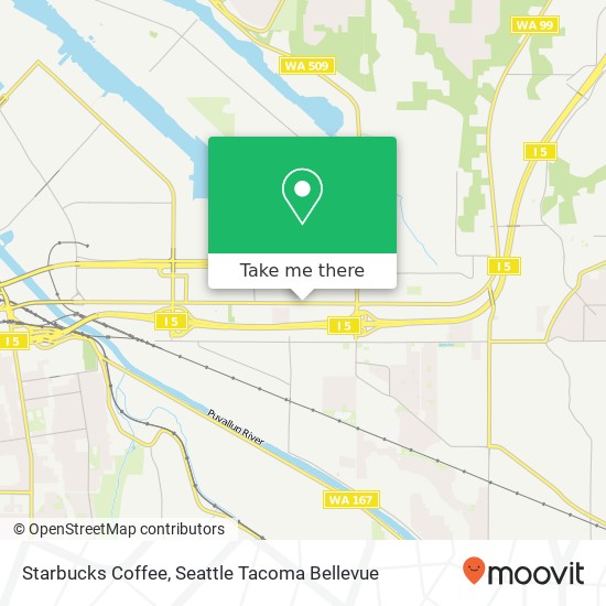 Mapa de Starbucks Coffee