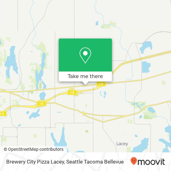 Mapa de Brewery City Pizza Lacey