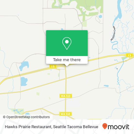 Hawks Prairie Restaurant map