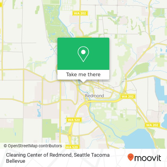 Cleaning Center of Redmond map