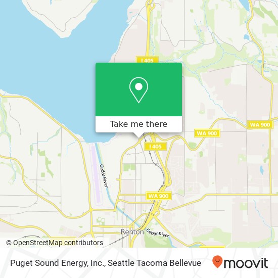 Mapa de Puget Sound Energy, Inc.