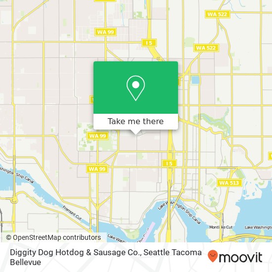 Mapa de Diggity Dog Hotdog & Sausage Co.