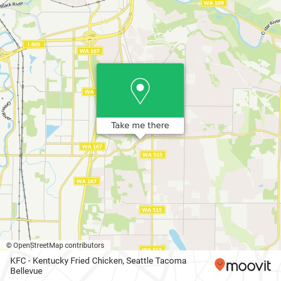 KFC - Kentucky Fried Chicken map