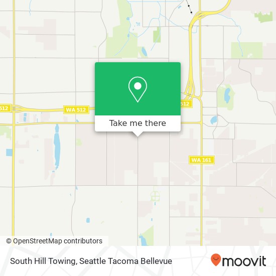South Hill Towing map