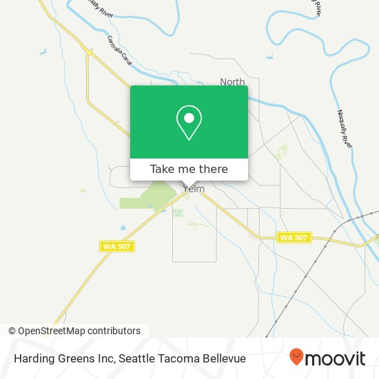 Harding Greens Inc map