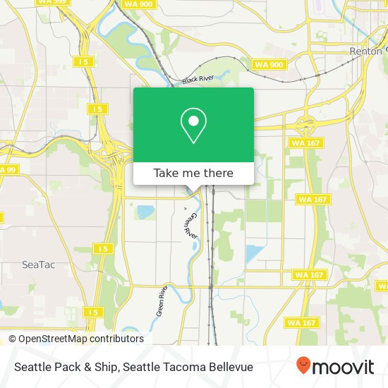 Seattle Pack & Ship map