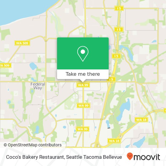 Mapa de Coco's Bakery Restaurant