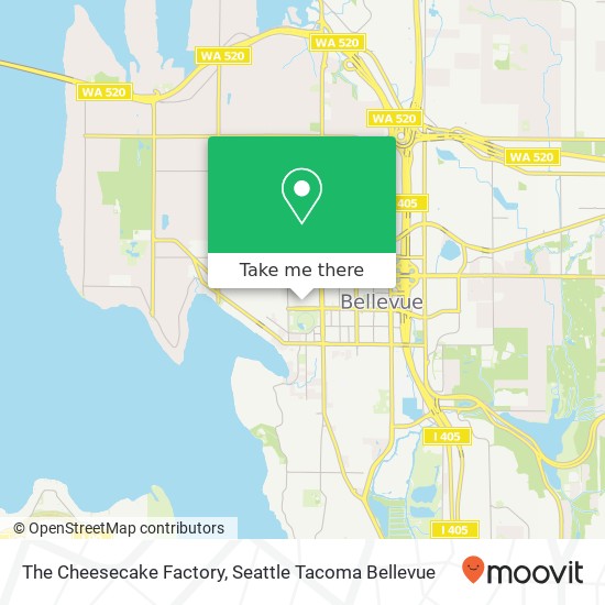 The Cheesecake Factory map