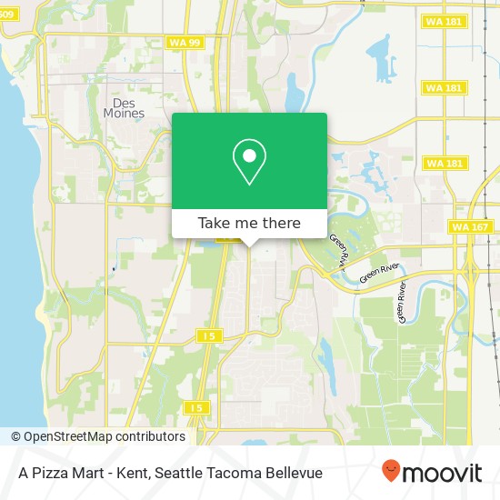 A Pizza Mart - Kent map
