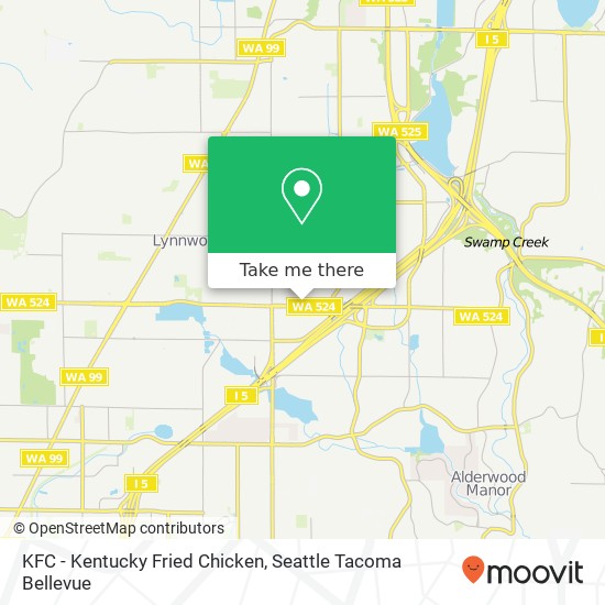 Mapa de KFC - Kentucky Fried Chicken