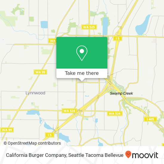California Burger Company map