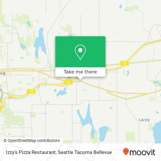 Mapa de Izzy's Pizza Restaurant