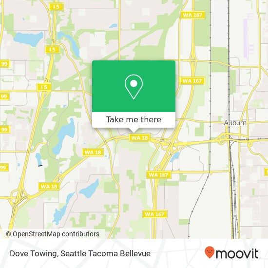 Dove Towing map