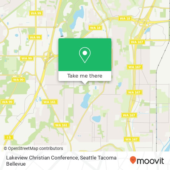 Mapa de Lakeview Christian Conference