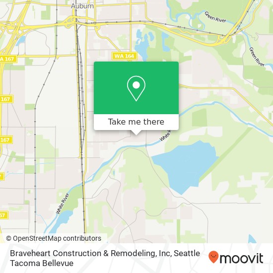 Mapa de Braveheart Construction & Remodeling, Inc