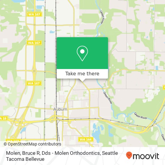 Molen, Bruce R, Dds - Molen Orthodontics map