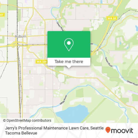 Jerry's Professional Maintenance Lawn Care map