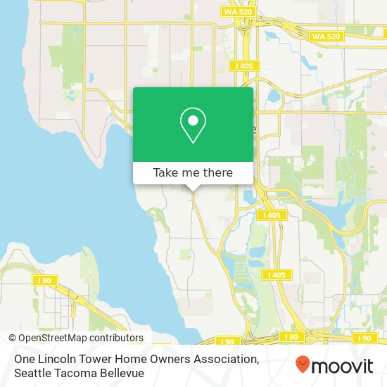 Mapa de One Lincoln Tower Home Owners Association