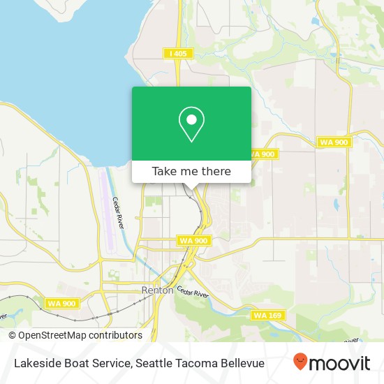 Lakeside Boat Service map