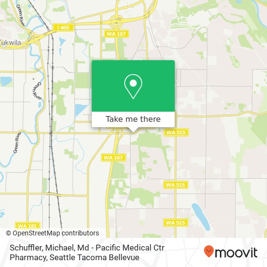 Mapa de Schuffler, Michael, Md - Pacific Medical Ctr Pharmacy