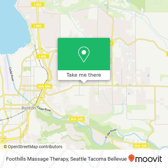 Mapa de Foothills Massage Therapy