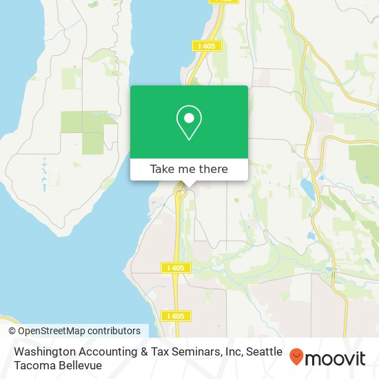 Mapa de Washington Accounting & Tax Seminars, Inc