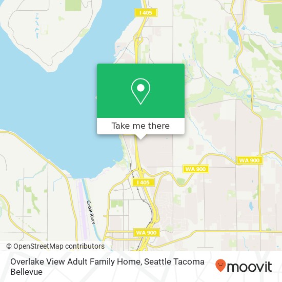 Overlake View Adult Family Home map