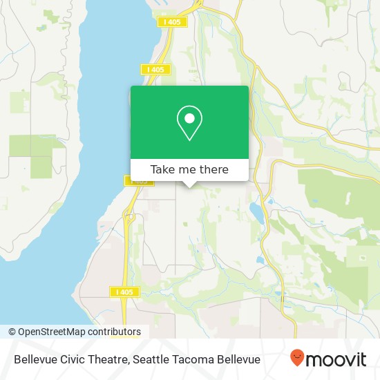 Bellevue Civic Theatre map