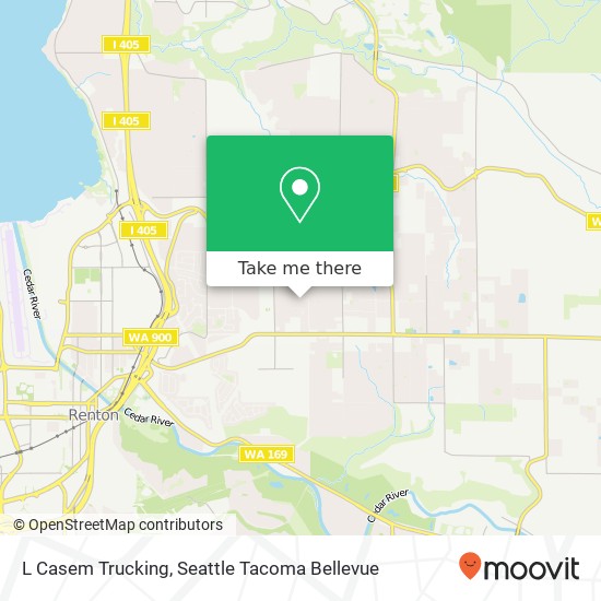 L Casem Trucking map