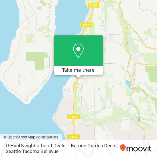 Mapa de U-Haul Neighborhood Dealer - Barone Garden Decor