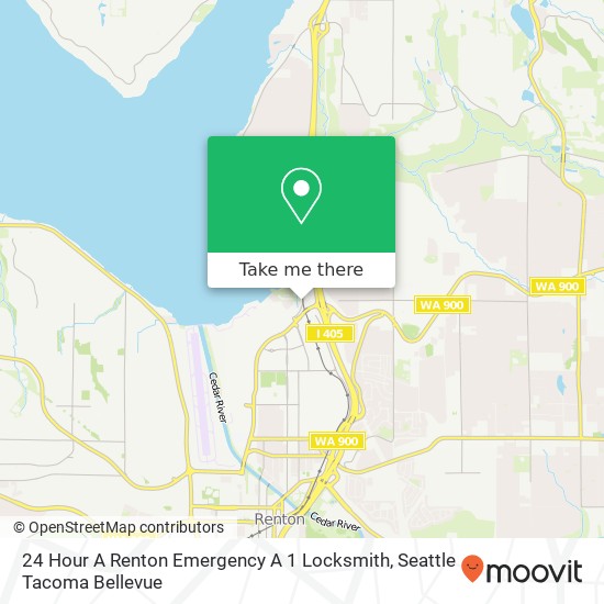 24 Hour A Renton Emergency A 1 Locksmith map