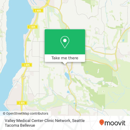 Mapa de Valley Medical Center-Clinic Network