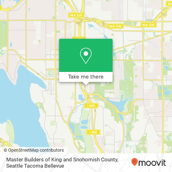 Master Builders of King and Snohomish County map